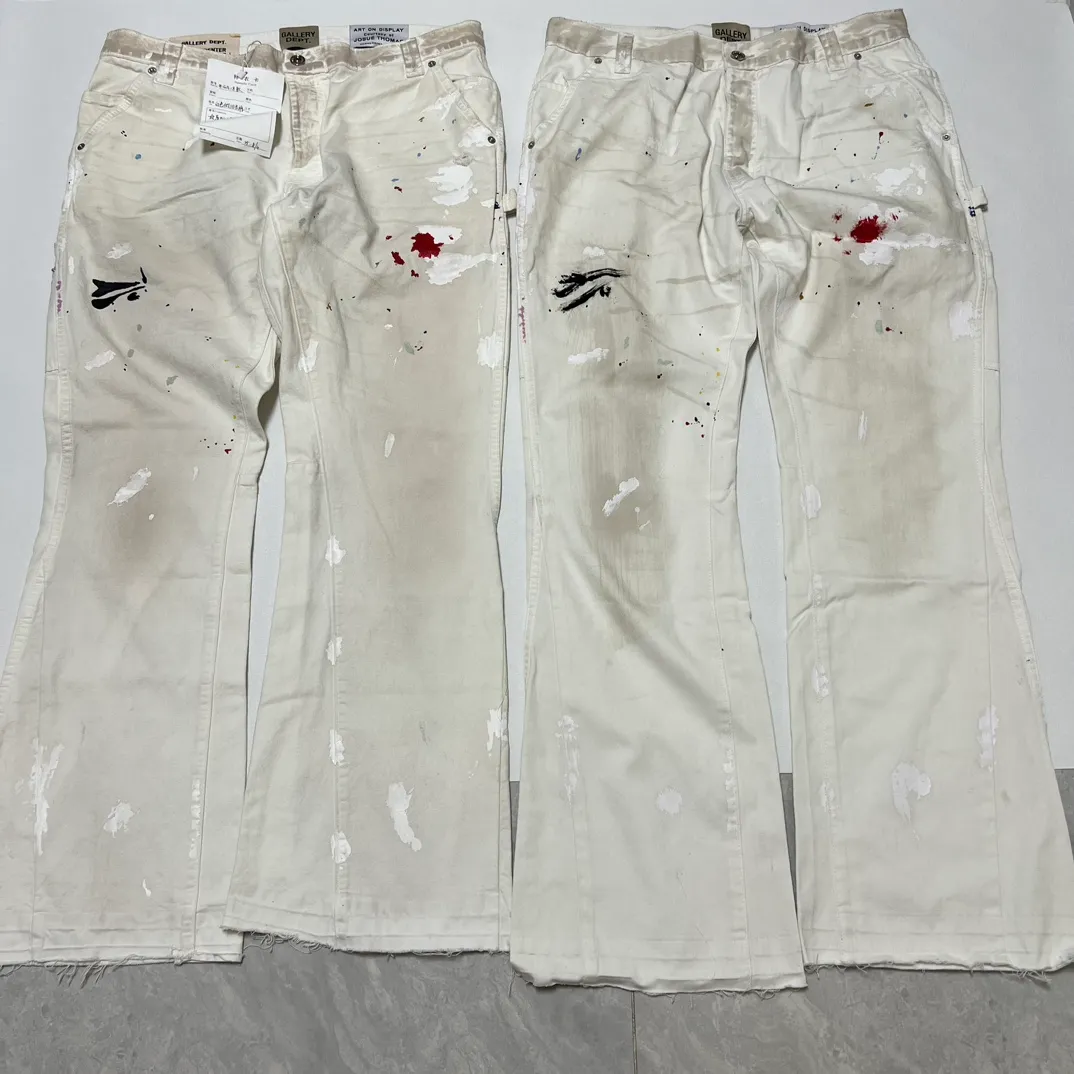 Proofing comparison GALLERY DEPT. PAINTED CARPENTER FLARE graffiti logging pants 30/32/34/36 size